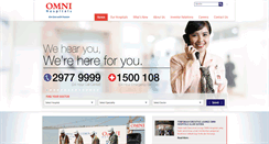 Desktop Screenshot of omni-hospitals.com
